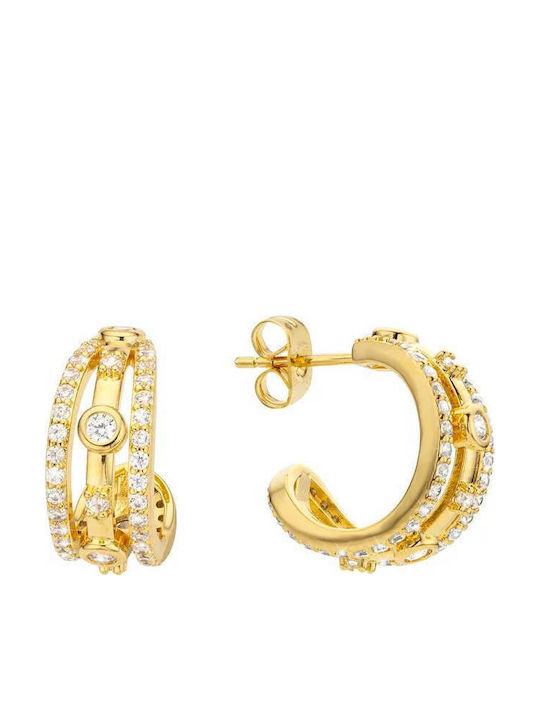 Mya Bay Malina Earrings Hoops Gold Bo-371
