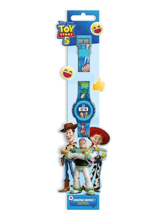 Kids Licensing Toy Story Digital Kids Watch Blue with Rubber Strap