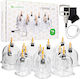 Habys Therapeutic & Massage Suction Cups with Pump – Set of 14 Pieces