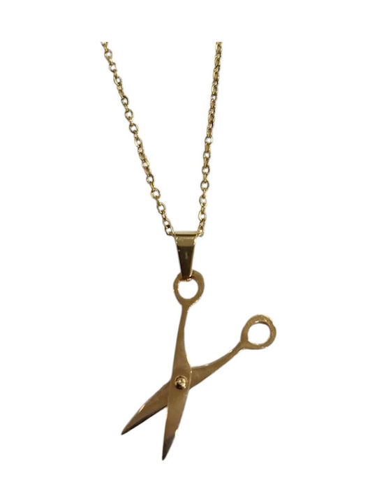 Kalliopi Silver Necklace in Gold-Plated Steel