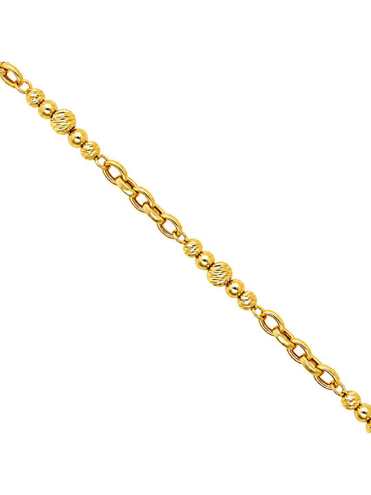 Xryseio Damenarmband Kette Aus 9 Karat Gold