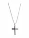 Senza Men's Stainless Steel Cross Without Chain