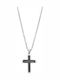 Senza Men's Steel Cross Without Chain