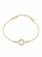 Paloma Picasso Women's Silver Chain Bracelet with Heart Design, Gold Plated with Zircon