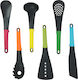 Cheffinger 6-piece Kitchen Utensil Set Ergonomic Handles Rotating Stand Multicolor