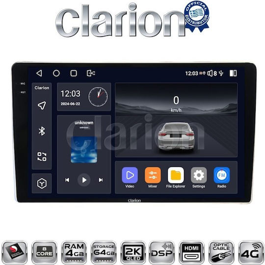 Clarion Gl74566b OEM-Multimedia-Display Für Toyota Proace 2013 > 2016 Citroen C2 2003 > 2009 Citroen C3 2001 > 2010 Citroen Jumpy 2007 > 2016 Citroen Berlingo 2008 > 2019 Peugeot 307 2001 > 2008 Peugeot Expert 2008 > 2016 Pe