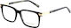 Alexander Wintsch Aw3048 C2 Women's Prescription Glasses Black Acetate Frame with Gold Metal Details