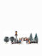Kaemingk Christmas Decorative Village 31x23.5x5cm 10 Pieces