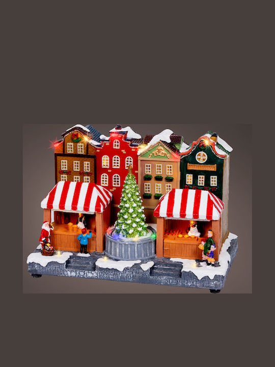Kaemingk Christmas Illuminated Decorative Figurine with Music and Motion 28.5x20x18cm