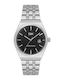 Men's Watch 41mm Battery-Powered with Stainless Steel Bracelet Black / Silver