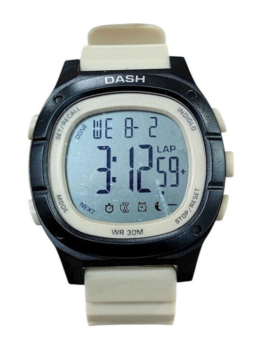 Digitale Herrenuhr mit Batterie und Kautschukar...