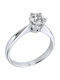 VTJ Solitärring aus Silber mit Diamant
