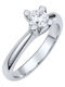 VTJ Solitärring aus Silber mit Diamant