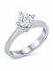 VTJ Solitärring aus Silber mit Diamant