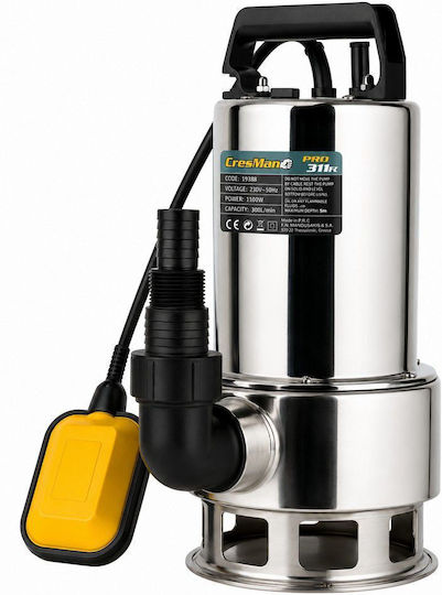 Cresman PRO-311R Помпа за Отпадъчни / Канализационни Води 1.46hp с Поплавък 14388