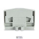 End Plate Fixing Flange 4mm Light Gray