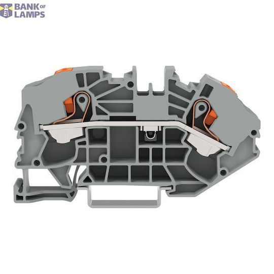 2-conductor Supply Terminal Blocks Distribution Boxes; Push-button; 16 Mm²; Side Center Marking; Din-rail 35 X 15 35 X 7.5; Push-in Cage Clamp; 16,00 Mm²; Gray