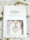 Pomegranate Charm Keychain Red Ribbons Roses