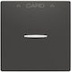 Abb Card Switch Front Plate in Black Colour