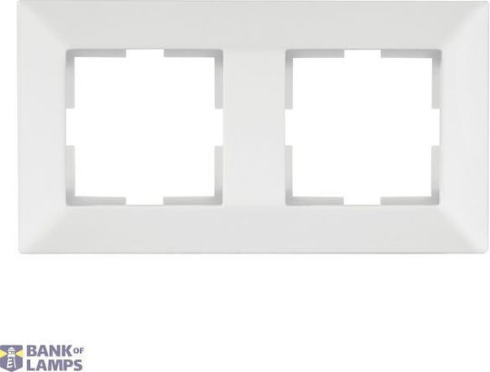 Meridian Accessory White Two Gang Frame