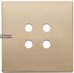 Plate 2mx4 Tondo Satin Gold
