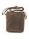 Leather Men's Shoulder / Crossbody Bag Brown