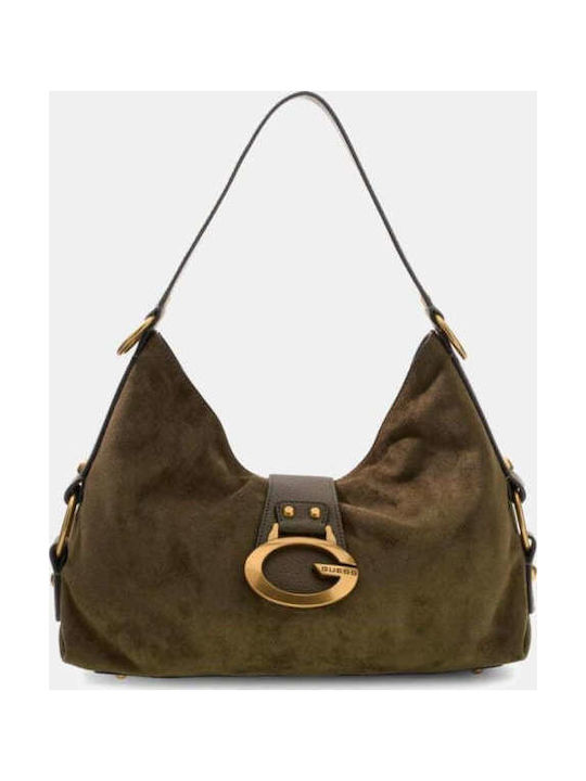 Guess Camden Damen-Schultertasche aus Wildleder...
