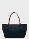 Shopper-Tasche für Damen aus Stoff Navy