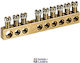 Screw Terminal Block 1 X 6 To 25ø 19 X 1.5 To 16ø L 157 Mm