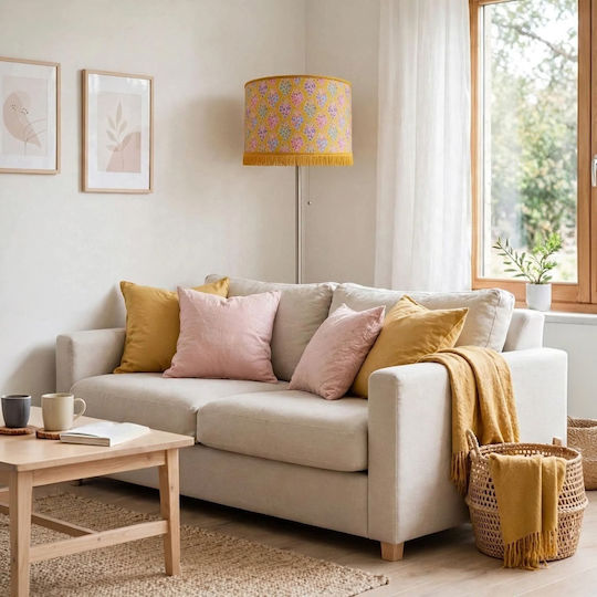 Oxygen Mini Bouquet Floor Lamp with E27 Bulb Socket Multicolour
