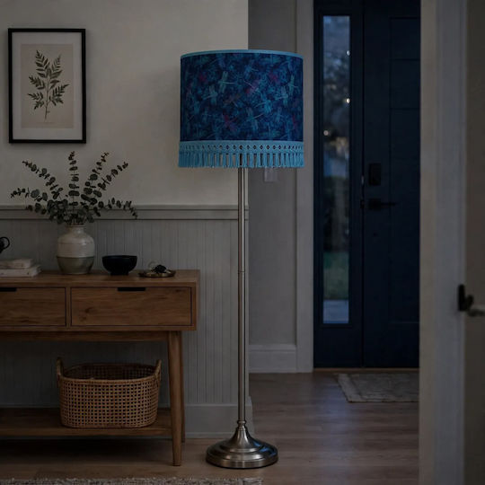 Oxygen Lampshades Lampshades Floor Lamp With E27 Lamp Bulb Base Blue
