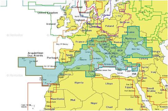 Navionics Χάρτης Gps Msd/nav+43xg Mediterranean & Black Sea
