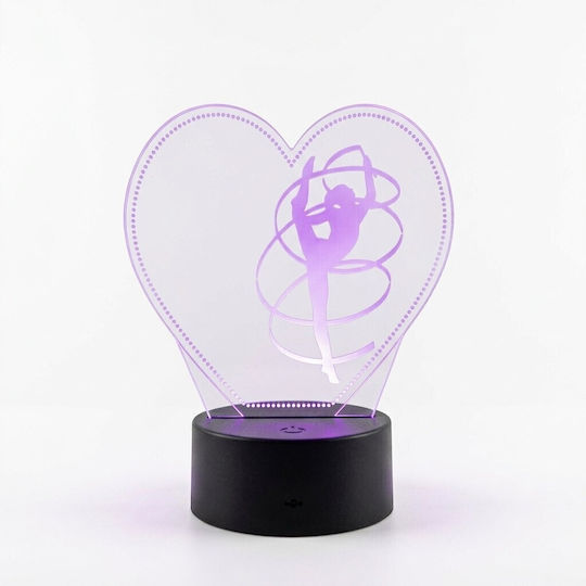 Decorative Light 7 LED Colors 3D Illusion 3x3 cm
