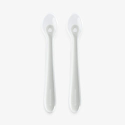 Kikka Boo Baby Set with Silicone Spoons in Case for 4+ Months Beige 2 pcs
