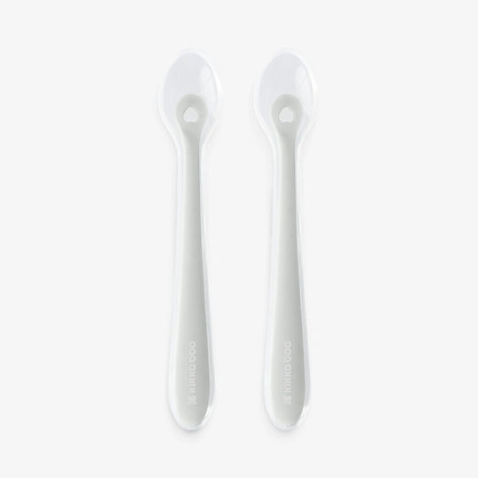 Kikka Boo Baby Set with Silicone Spoons in Case for 4+ Months Beige 2 pcs