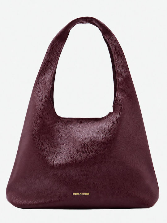Stil Schultertasche Damen Burgunderrot