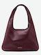 Stil Schultertasche Damen Burgunderrot