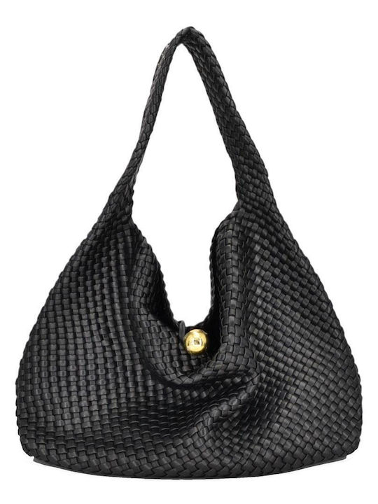 Exe Knitted Women's Black Shoulder Bag