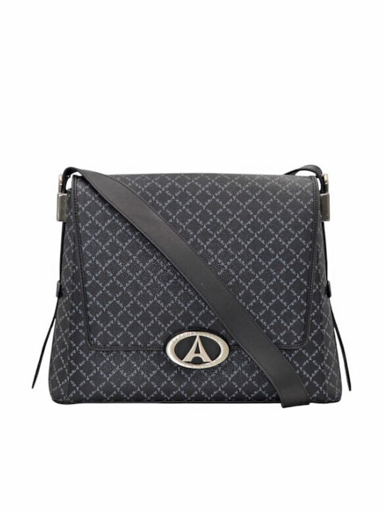 Knitted Black Women's Messenger Bag