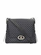 Knitted Black Women's Messenger Bag