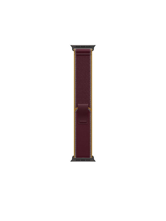 Λουράκι Trail Loop Burgundy Apple Watch 49 Mm Μέγεθος M L Φινίρισμα Black Titanium