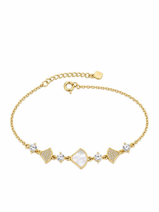 Paloma Picasso Women's Chain Bracelet in Gold-Plated Silver with Zircon