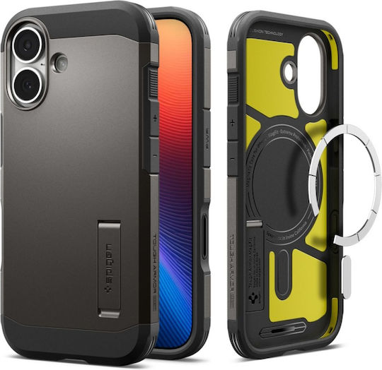 Удароустойчив Калъф за iPhone 17 Spigen Tough Armor T Magsafe Сив Moboid
