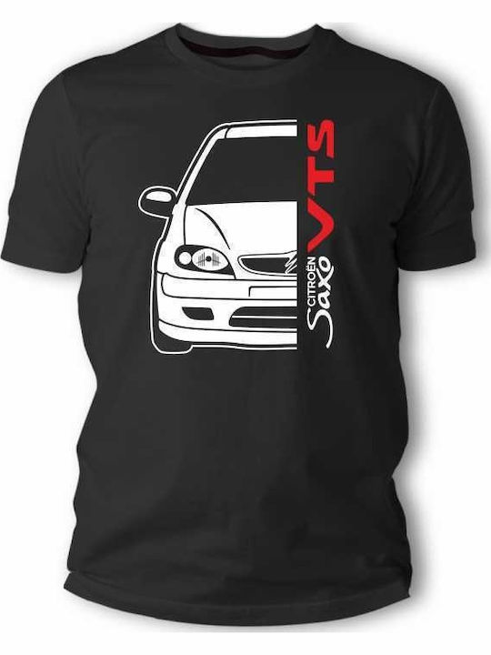 Tstudio Citroen Saxo Vts Facelift Outline T-shirt Черна