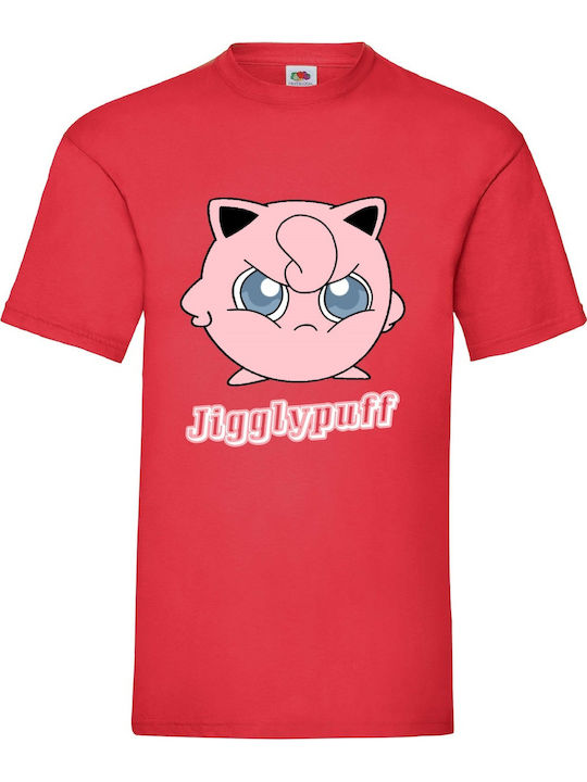 Tstudio Червена Тениска Pokemon Jigglypuff Original 100% Памук No22