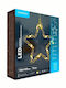 Modee Lighting Stea de Crăciun Iluminată din Sticlă, Alb Cald, 15.6x15.6x16.3 cm