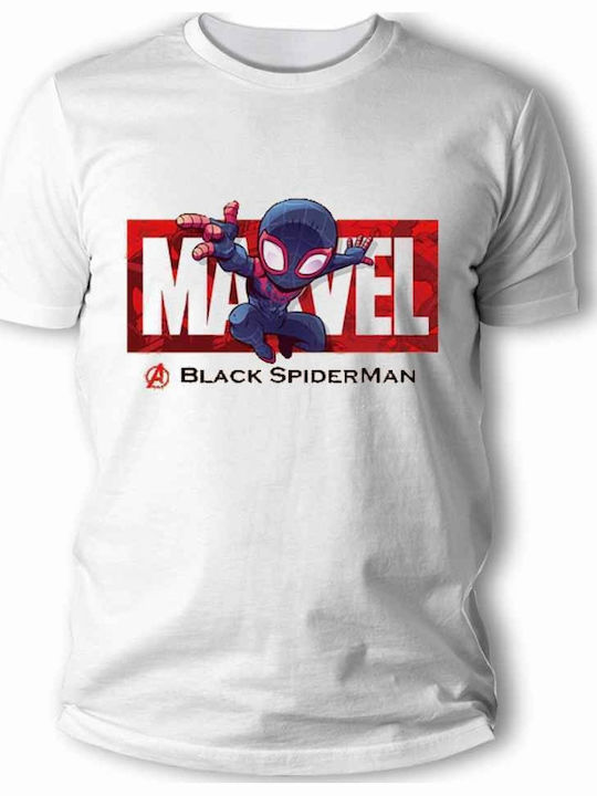 Tstudio Marvel Черна тениска Spiderman Бяла