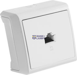 Vera White One Gang Data Socket Cat5