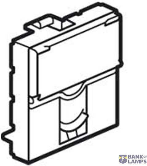 Faceplate Mosaic Single Systimax Connector 2 Modules White