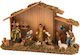 Große Holzkrippe 50x17x29 cm